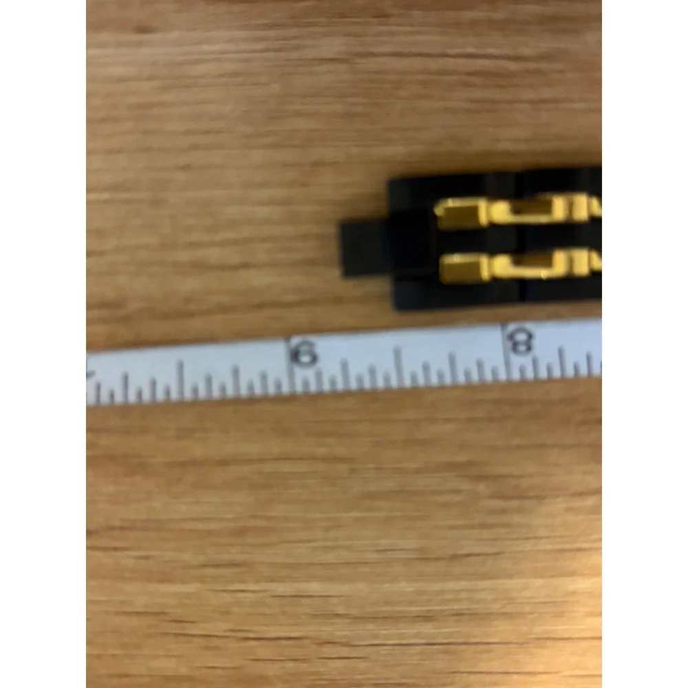 Magnetic Therapy Link Bracelet Two‎ Tone Black Gold Wellness 8.25in